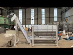 เครื่องลำเลียงสกรูแบบไม่มีเพลาแบบเกลียวที่กำหนดเอง เครื่องป้อนสกรูลำเลียงแบบเกลียวสำหรับการผลิตพลังงาน