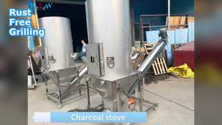 เตาย่างถ่านสแตนเลส 304 แบบกำหนดเอง ทนต่อการกัดกร่อน ทนต่อการเกิดออกซิเดชัน อุณหภูมิสูง