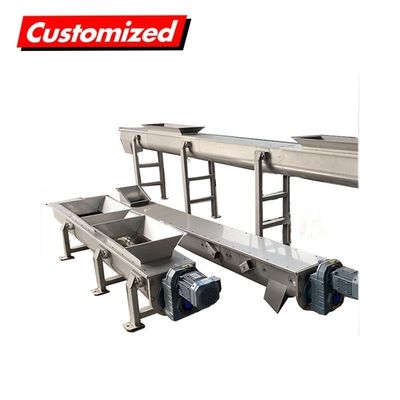 ซื้อ OEM การปรับแต่งสแตนเลสสกรู Auger Conveyor สําหรับอุปกรณ์บําบัดน้ําเสีย การผลิตออนไลน์