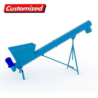 ซื้อ อุตสาหกรรม OEM Custom Hopper Auger Conveyor เครื่องขนส่งสกรูยืดหยุ่นสําหรับหินคอนกรีต การผลิตออนไลน์