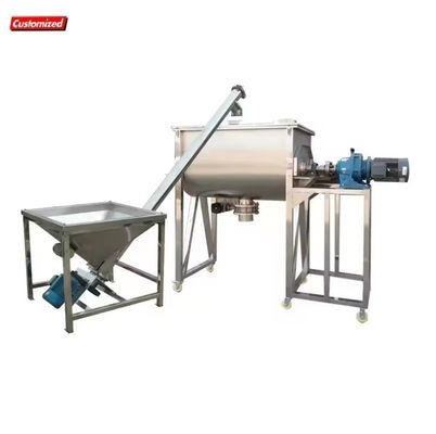 ซื้อ เครื่องผสมผงขุ่นแนวราบ 1000L เครื่องผสมขุ่นไฟฟ้าที่มีประสิทธิภาพสูง การผลิตออนไลน์