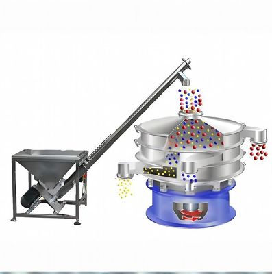 ราคาดี เครื่องขนส่งสกรูยืดหยุ่นจากสแตนเลสที่มีความเร็วปรับและควบคุม PLC สําหรับอุตสาหกรรมเคมี ออนไลน์