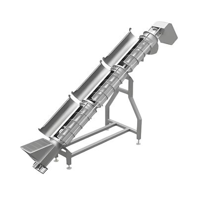 ราคาดี เครื่องขนส่งสไพร่ที่ทนทานจากเหล็กไร้สแตนเลสสําหรับการแปรรูปอาหารและการจัดการวัสดุด้วยความเร็วปรับได้ ออนไลน์