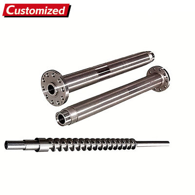 ราคาดี เครื่องพัดสกรูและกระบอกสองโลหะแบบกําหนดเองสําหรับเครื่องปัดฉีด LDPE และ PVC วัสดุ extruder ด้วยการออกแบบทรงโคลน ออนไลน์