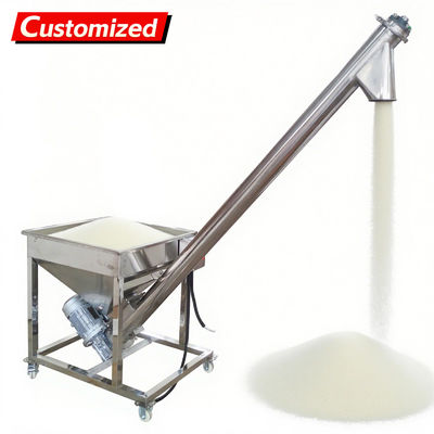 ราคาดี oem Automatic Screw Powder Feeder Machine Stainless Steel Vibrating Inclined Conveyor Hopper with 4.5'' Diameter Auger Loader for Spices, Resin & Granular Materials 3m³/h Capacity 110V ออนไลน์