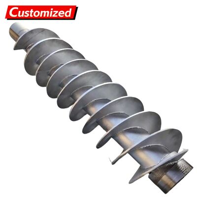 ราคาดี ใบขนส่งสกรูแบบสั่งซื้อจากสแตนเลสและสแตนเลสคาร์บอน พร้อมรูปแบบแกน/ไม่มีแกน สําหรับส่วนประกอบของแกนขนส่งสกรู พลังงานและเหมืองแร่ โรงงานเกษตร โรงงานก่อสร้าง ออนไลน์