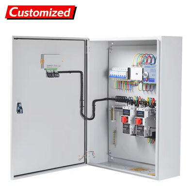 ราคาดี กล่องควบคุมปั๊มกันน้ําที่มีการออกแบบสามเฟสสี่สายสําหรับตู้กระจายพลังงาน 220V / 380V ออนไลน์