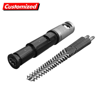 ราคาดี ชุดสกรูคู่ขนานทรงกรวยประกบกันแบบเต็มรูปแบบความแม่นยำสูงที่ปรับแต่งเองสำหรับเครื่องอัดรีด ออนไลน์