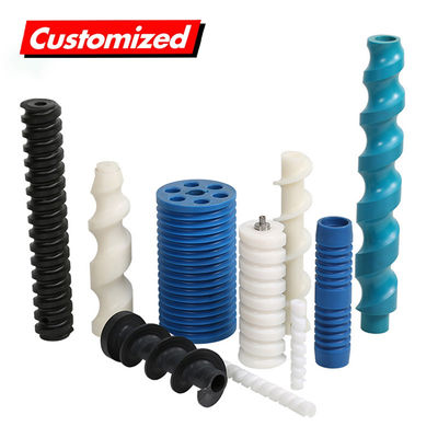 ราคาดี ผลิตคอนเวียร์เกรดอาหารที่กําหนดเอง เครื่องพัดลมยืดหยุ่น Upe Hdpe Pp Uhmwpe Pom ไนลอนสกรู เครื่องพัดลมพลาสติก Cnc Pars Machine การทํางานง่าย เครื่องพัดลม ออนไลน์