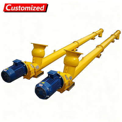 ราคาดี Custom Auger Conveyor Systems Cement silo discharge Manufacturer Automatic Cement Powder Inclined Auger Screw Conveyor Feeder ออนไลน์