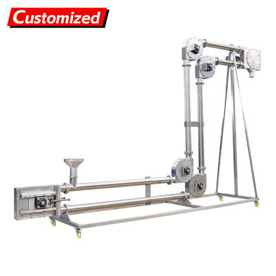 ราคาดี เครื่องขนส่งเชือกท่อที่ปิดเต็ม ทําให้การขนส่งผงไร้ฝุ่น ขนส่งผงเกรดอุตสาหกรรม ไม่มีการรั่ว หนุนอุปกรณ์สิ่งแวดล้อม OEM ออนไลน์