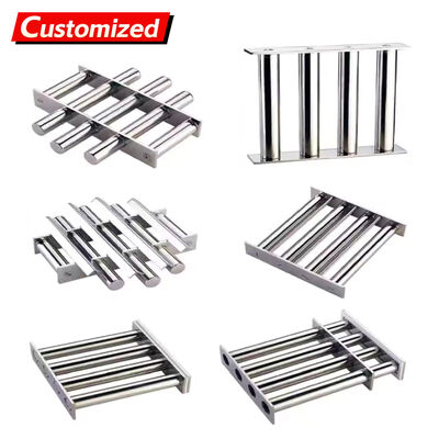 ราคาดี เครื่องแยกแม่เหล็กแรงถาวร 12000 Gauss Neodymium Bar Rod Separator สแตนเลสฟิลเตอร์แม่เหล็กสูง Hopper Grate Magnet สําหรับผู้ผลิตแบตเตอรี่ลิธีียมและอุตสาหกรรมผลิต ออนไลน์