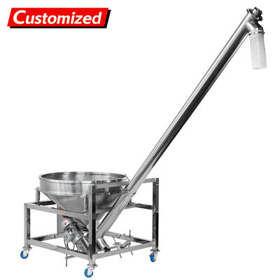 ราคาดี Custom-designed inclined stainless steel screw conveyor, automatic feeding system for transporting non-free-flowing powdered products such as flour, talcum powder, coffee, milk powder, etc. ออนไลน์