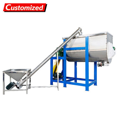 ราคาดี Custom Screw Conveyor U-Shaped Twin-Screw Mixer with Rotating Blades for Food, Chemical, Pharmaceutical, and Construction Materials Industries ออนไลน์