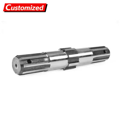 ราคาดี Custom OEM CNC Precision Splined Shaft with Multi-Axis Linkage Transmission in High-Strength Alloy Steel สําหรับการใช้งานในอุตสาหกรรม ออนไลน์